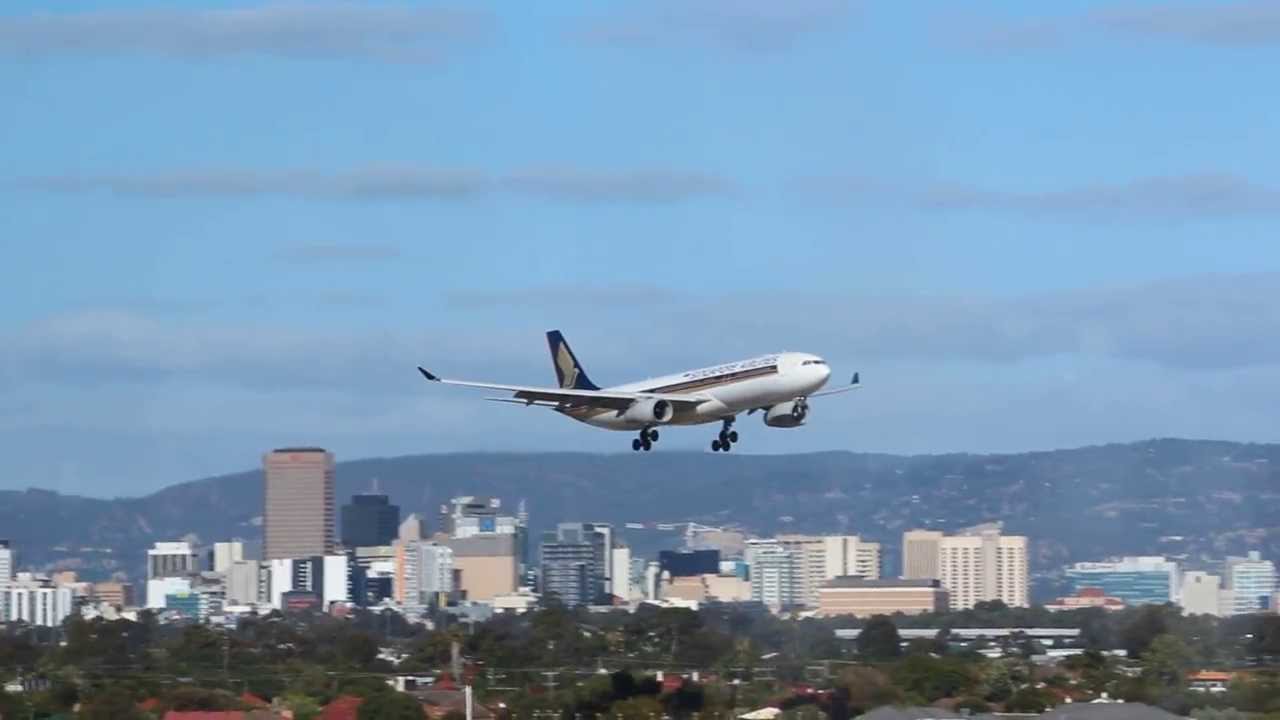 Landing at Adelaide Airport